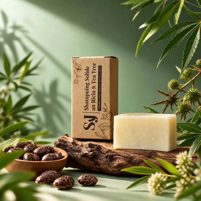 Shampoing Solide Certifié Bio Ricin&Tea Tree