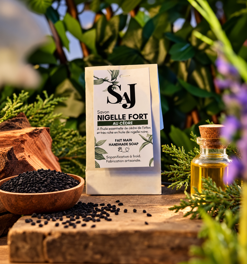 Savon Soin Surgras Nigelle Fort Au Cèdre